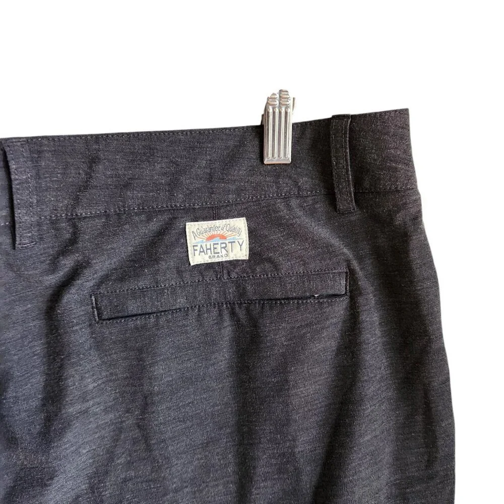 Faherty Shorts Men's 38 tagged 40 measured Gray Grey All Day Short 9